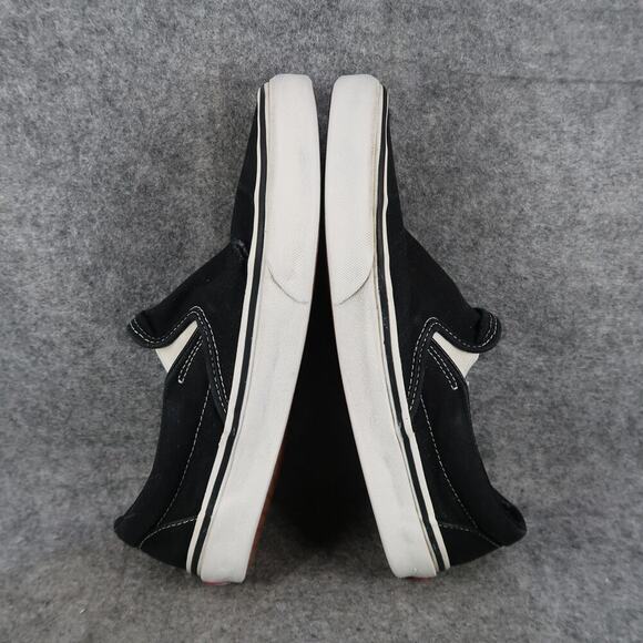 Vans Shoes Womens 9 Sneakers Classic Slip On Skate Canvas Black Casual Active - Picture 10 of 14